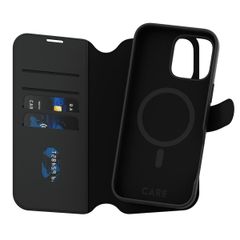 CARE by PanzerGlass Étui de télephone portefeuille Tango 2 en 1 avec MagSafe Apple iPhone 16 Pro Max - Black