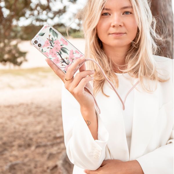 imoshion Coque Design avec cordon Samsung Galaxy A72 - Cherry Blossom