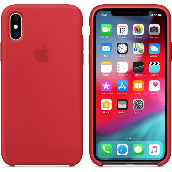 Apple Coque en silicone Apple iPhone X / Xs - Red