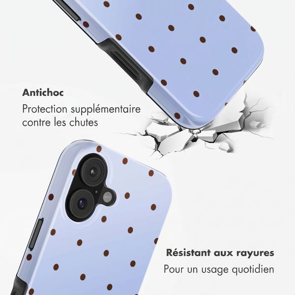 Selencia Coque arrière Vivid avec MagSafe Apple iPhone 17 - Happy Dots Digital Sky