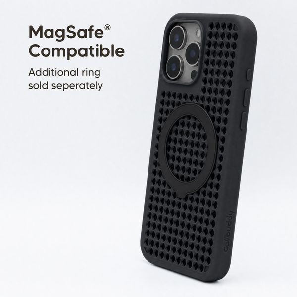 Callbuddy Coque avec strap Apple iPhone 16 Pro Max - Epic Black