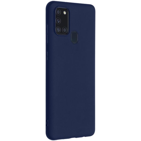 imoshion Coque Couleur Samsung Galaxy A21s - Bleu foncé