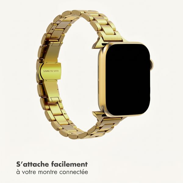 Selencia Bracelet à maillons fin en acier Apple Watch | 38/40/41/42 mm - Doré