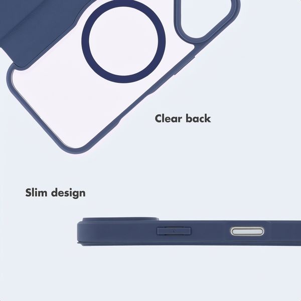 imoshion Bookcase transparente avec MagSafe Apple iPhone 17 - Bleu