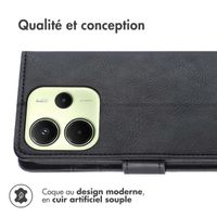 imoshion Étui de télephone portefeuille de luxe Xiaomi Redmi Note 14 (4G) - Noir