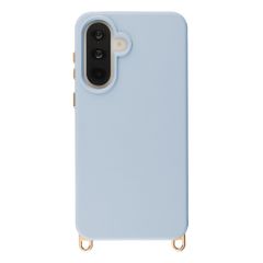 Selencia Coque arrière Rivièra avec MagSafe avec crochets amovibles Samsung Galaxy A37 (5G) - Powder Blue