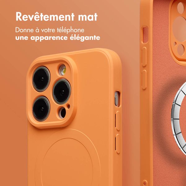 imoshion Coque Couleur avec MagSafe Apple iPhone 15 Pro Max - Orange