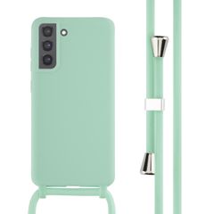 imoshion Coque en silicone avec cordon Samsung Galaxy S21 FE - Vert menthe