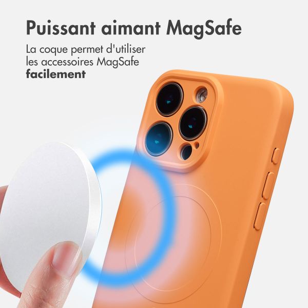 imoshion Coque Couleur avec MagSafe Apple iPhone 15 Pro Max - Orange