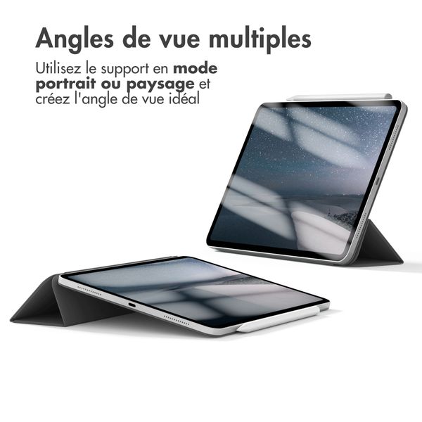 imoshion Magnetic etui de téléphone portefeuille Apple iPad Air 11 pouces (2026) M4 / (2025) M3 / (2024) M2 / Air 5 (2022) / Air 4 (2020) - Noir
