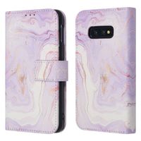 imoshion Étui de télephone portefeuille Design Samsung Galaxy S10e - Purple Marble