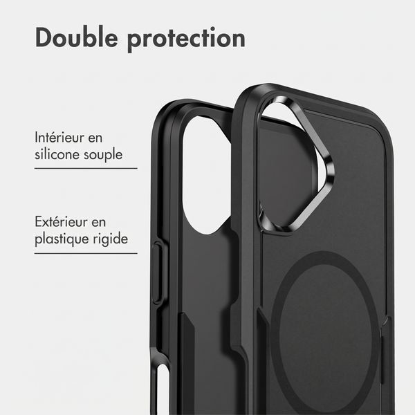 imoshion Coque arrière avec MagSafe Apple iPhone 16 - Noir
