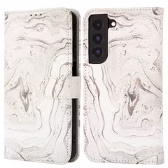 imoshion Étui de télephone portefeuille Design Samsung Galaxy S22 - Sandy Marble