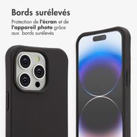 imoshion Coque arrière Color avec cordon amovible et MagSafe Apple iPhone 14 Pro - Black Coffee