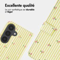 imoshion Étui de télephone portefeuille Design Samsung Galaxy S26 - Garden Stripes