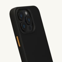 Selencia Coque arrière Rivièra avec MagSafe avec crochets amovibles Apple iPhone 15 Pro - Velvet Black