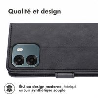 imoshion Étui de télephone portefeuille de luxe Oppo A6 (5G) - Noir