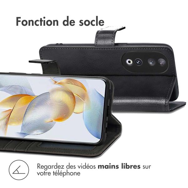 imoshion Étui de télephone portefeuille de luxe Honor 90 - Noir