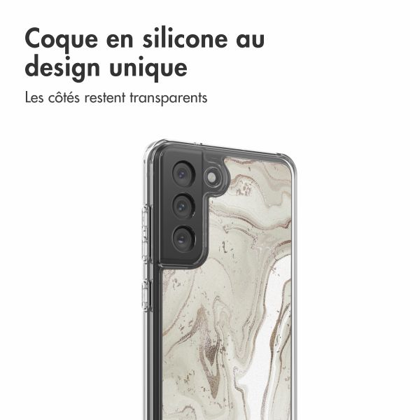 imoshion Coque Design Samsung Galaxy S21 FE - Sandy Marble