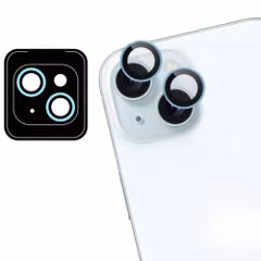 imoshion Lot de 2 protections d'objectif de caméra Apple iPhone 15 / 15 Plus - Blue