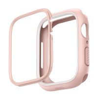 Uniq Coque Moduo avec lunette Apple Watch - 44 / 45 mm - Blush (Pink/White)