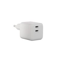 Zens Chargeur compact 2x USB-C 45W - Adaptateur secteur - Blanc