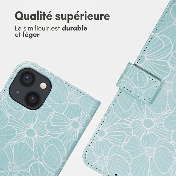 imoshion Étui de télephone portefeuille Design Apple iPhone 15 - Botanica