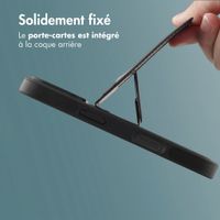 imoshion Coque arrière avec porte-cartes et support Apple iPhone 18 Pro Max / 17 Pro Max - Noir