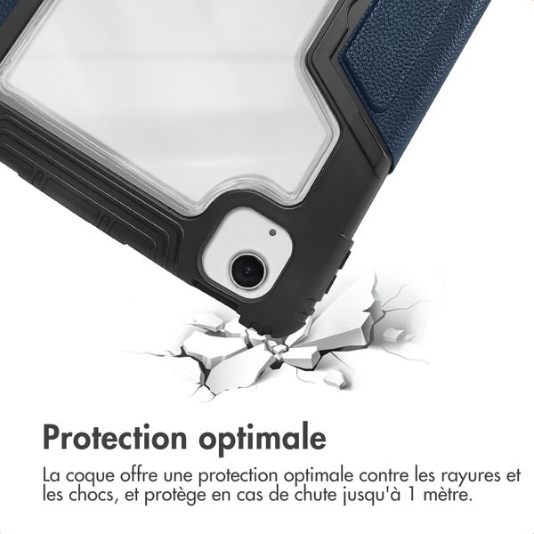 Accezz Coque tablette Rugged Trifold Apple iPad Air 11 pouces (2026) M4 / (2025) M3 / (2024) M2 / Air 5 (2022) / Air 4 (2020) - Bleu foncé