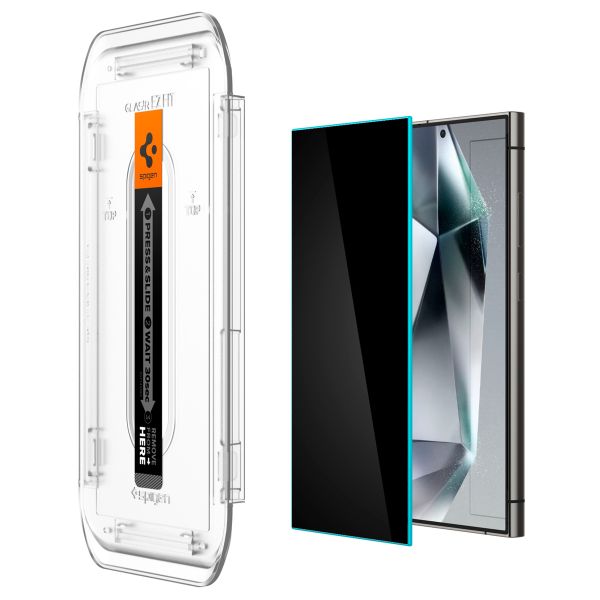 Spigen Protection d'écran en verre trempé GLAStR Privacy Applicator - lot de 2 Samsung Galaxy S24 Ultra