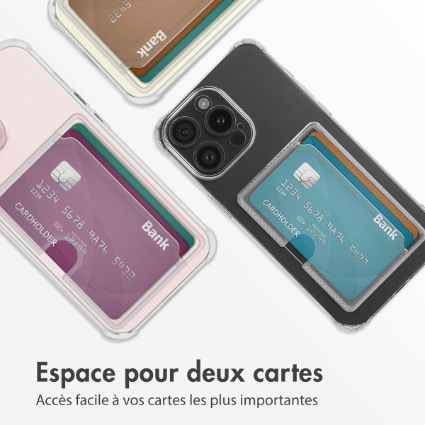 imoshion Coque silicone avec porte-cartes Apple iPhone 15 Pro Max - Transparent