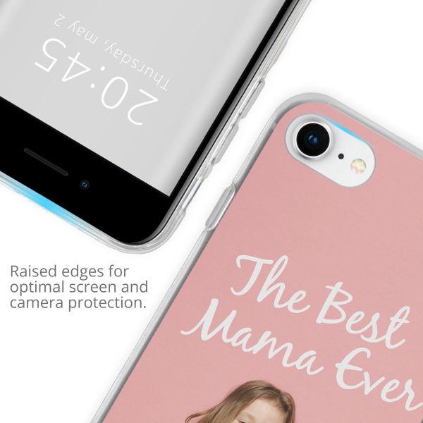 Concevez votre propre coque transparente Apple iPhone SE (2022 / 2020) / 8 / 7 / 6(s) - Transparent
