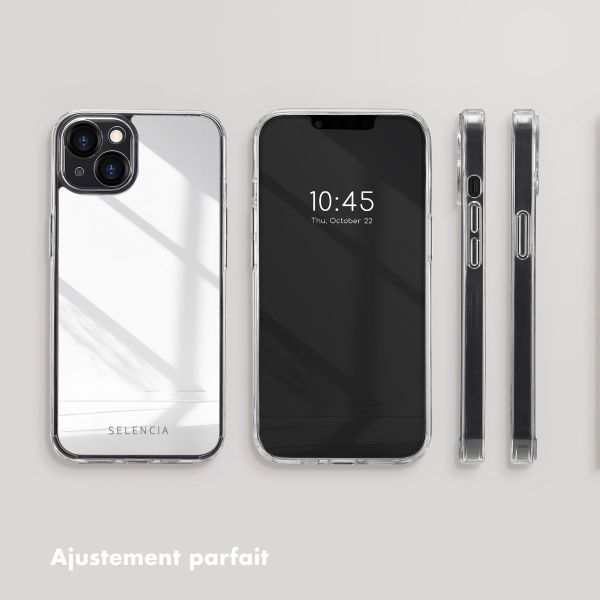 Selencia Coque Mirror Apple iPhone 13 - Argent