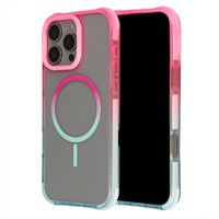 Selencia Coque arrière MagSafe Gradient Apple iPhone 16 Pro Max - Rose / Bleu
