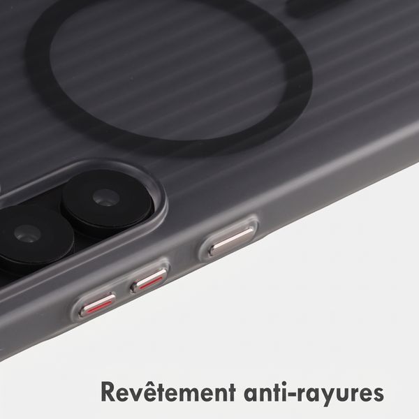Accezz Coque arrière Lite avec MagSafe | Fluted | Samsung Galaxy S25 Ultra - Gris