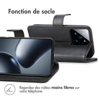 imoshion Étui de télephone portefeuille de luxe Xiaomi 14T Pro - Noir