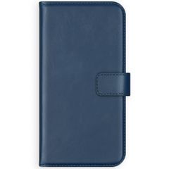 Selencia Étui portefeuille en cuir véritable Samsung Galaxy A21s - Bleu