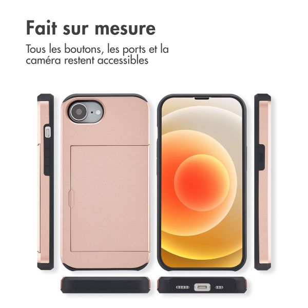 imoshion Coque arrière avec porte-cartes Apple iPhone 17e / 16e - Rose Doré