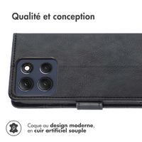 imoshion Étui de télephone portefeuille de luxe Motorola Moto G86 - Noir