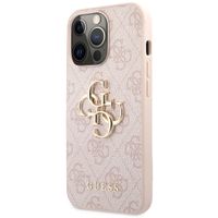 Guess Coque 4G Metal Logo Backcover Apple iPhone 13 Pro - Rose & Or