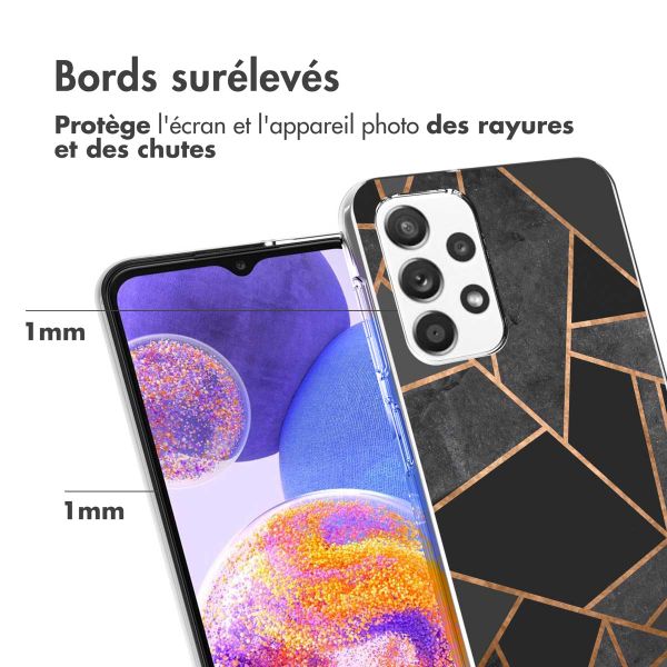 imoshion Coque Design Samsung Galaxy A23 (5G) - Black Graphic