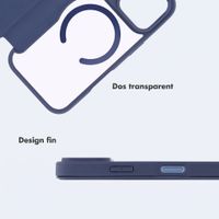 imoshion Bookcase transparente avec MagSafe Apple iPhone 18 Pro / 17 Pro - Bleu