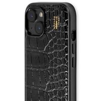 iDeal of Sweden Coque Vegan Leather Apple iPhone 17e / 16e / 15 / 14 / 13 - Black Croco