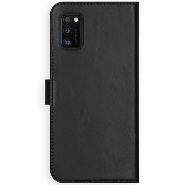 Selencia Étui portefeuille en cuir véritable Samsung Galaxy A41 - Noir