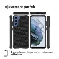 imoshion Rugged Hybrid Carbon Case Samsung Galaxy S21 FE - Noir