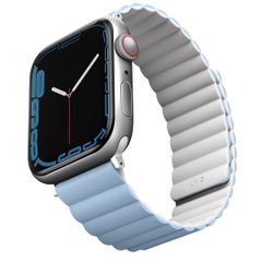 Uniq Bracelet Revix réversible Apple Watch | 44/45/46/49 mm - Arctic (White/Blue)