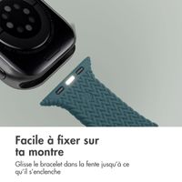 imoshion Bracelet tressé en silicone Apple Watch | 44/45/46/49 mm - Vert foncé