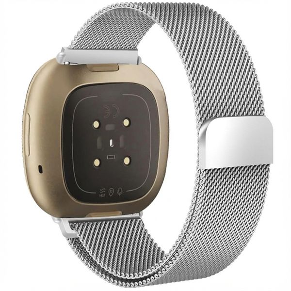 imoshion Bracelet magnétique milanais Fitbit Versa 4/ 3 / Sense (2) - Argent