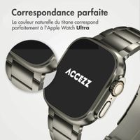 Accezz Bracelet en acier Titane mat Apple Watch | 44/45/46/49 mm - Titanium