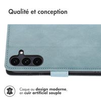 imoshion Étui de télephone portefeuille de luxe Samsung Galaxy S25 FE - Bleu clair